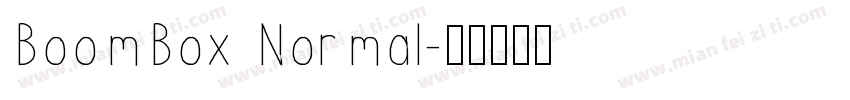 BoomBox Normal字体转换